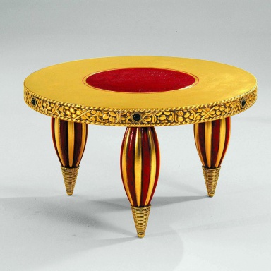 Coffee table Rouge et or