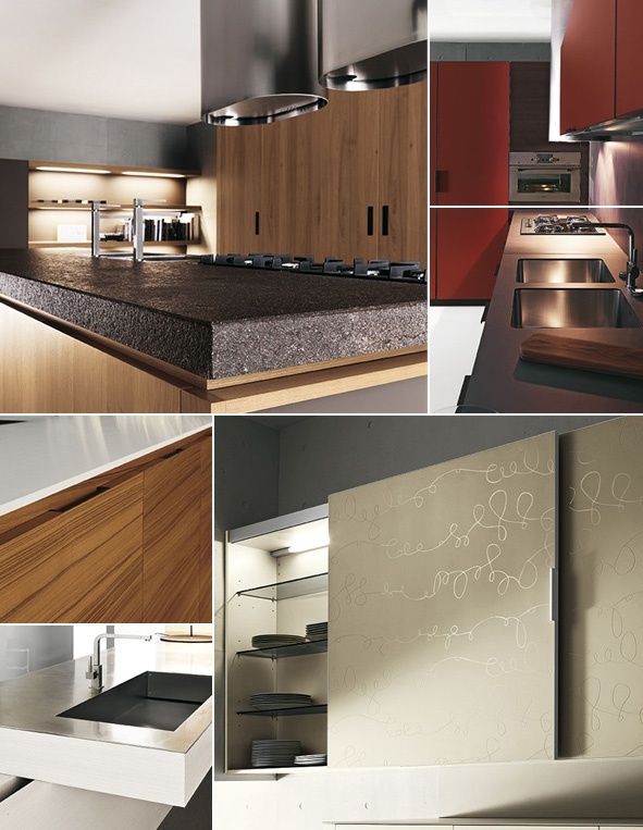 Kitchen Yara Cesar collection is embodied in the tree refinement.