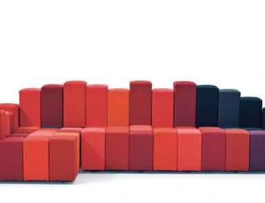 Modular sofa upholstered in fabrics Do-Lo-Rez, Moroso