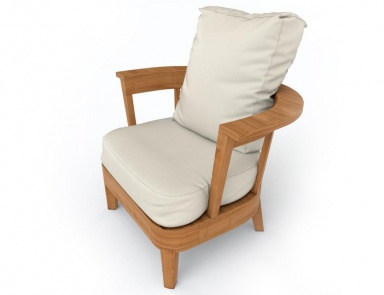 A chair with a semicircular back Borgos, Driade