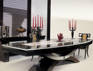 Dining table made from natural wood, Francesco Molon