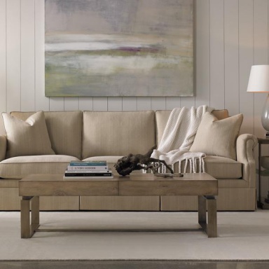 Three-seater sofa Skirted Portland