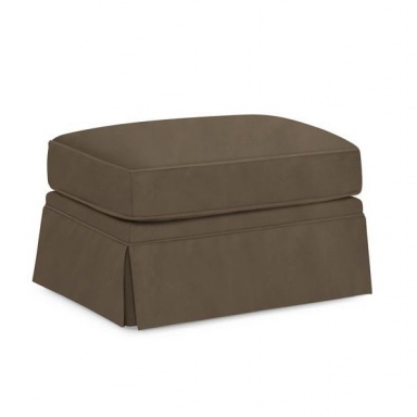 Poof Bellevue Skirted Ottoman