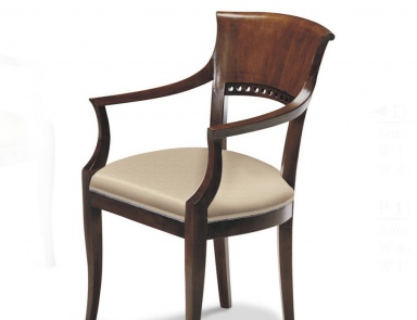 Chair with armrests Francesco Molon