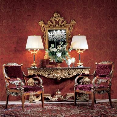 Armchair with high back