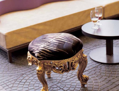 Pouf frame solid wood Loop, Moda