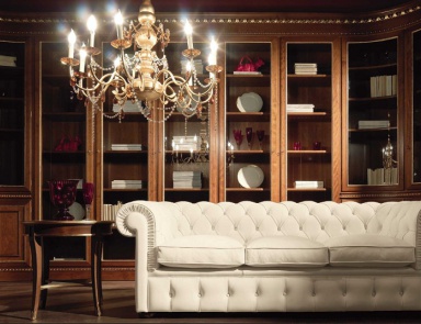 Three-seater sofa in a classic style, Elledue