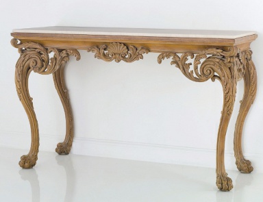 The console is made of solid wood, Chelini
