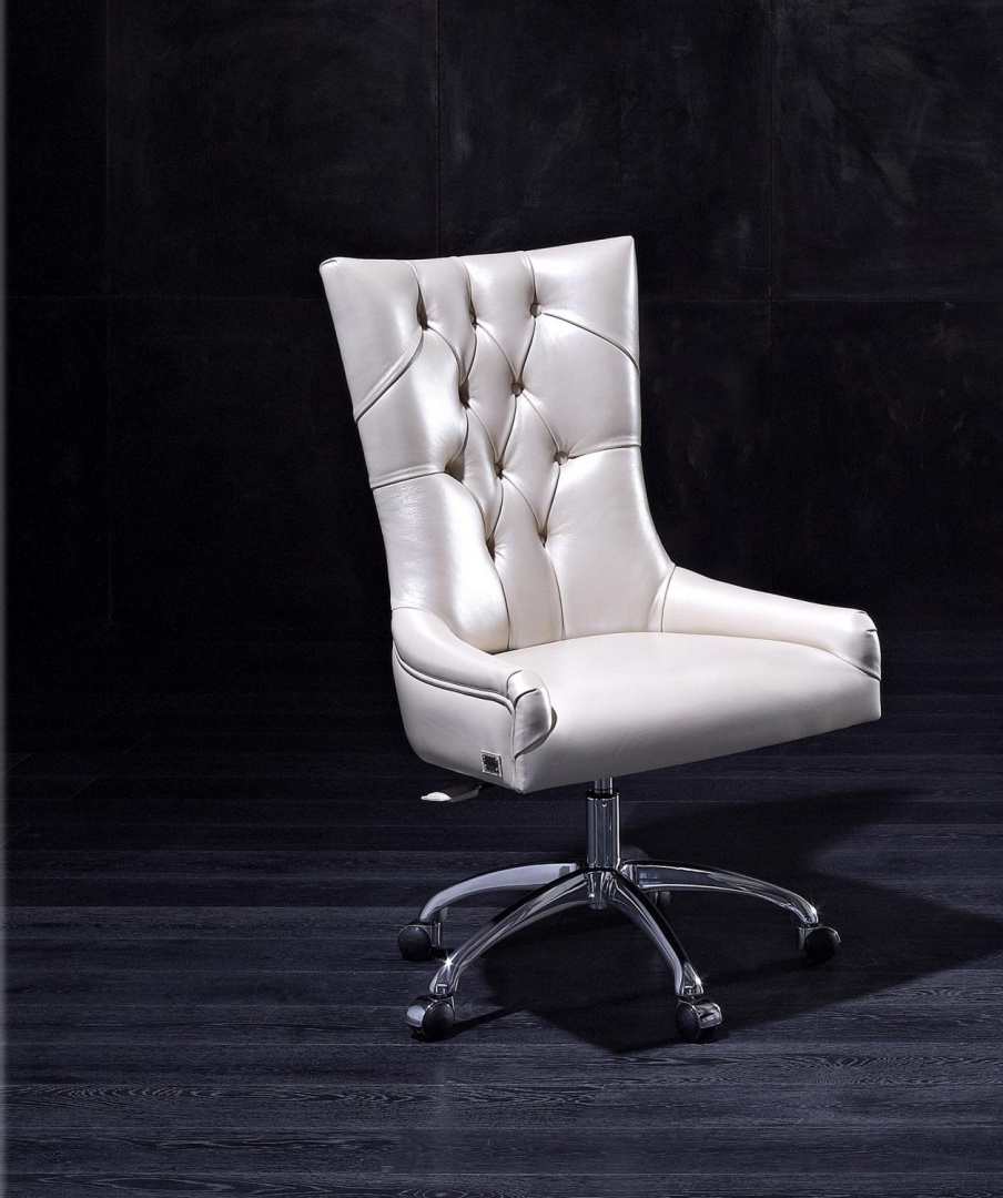 Office chair in leather Itaca, Rugiano - Luxury furniture MR