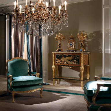 Secretaire on high legs W015