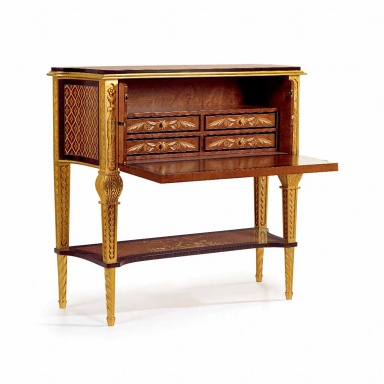 Secretaire on high legs W015
