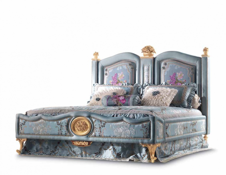 Double bed with high upholstered headboard, Jumbo Collection Luxury