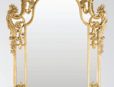 Wall mirror with wood frame, Chelini