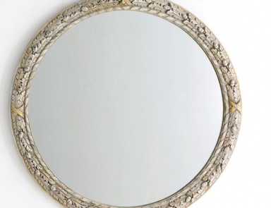 Round wall mirror with carved gilt frame, Chelini