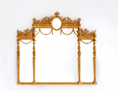 The trellis mirror with carved frame, Chelini