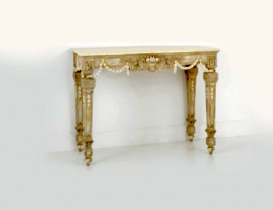 The console is made of solid wood, Chelini