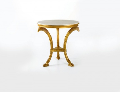 Coffee table with round marble top, Chelini