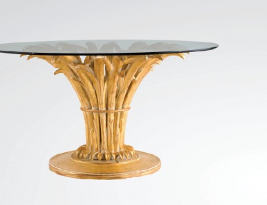 Dining table with glass top, Chelini