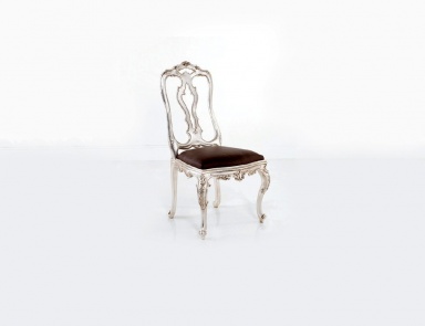 Chair with high back made of solid wood, Chelini