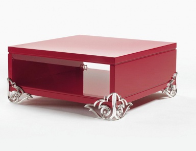 Coffee table solid wood lacquered, Elledue