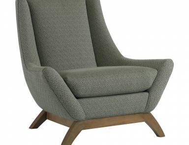 Armchair upholstered Jensen, DwellStudio