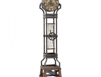 Hourglass floor clock, Howard Miller