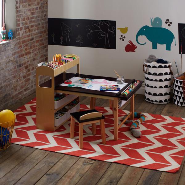 Emilio kids 3 piece arts shop and crafts table and chair set