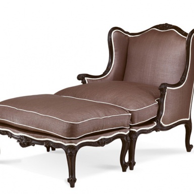 Armchair with pouf Roberto Giovannini