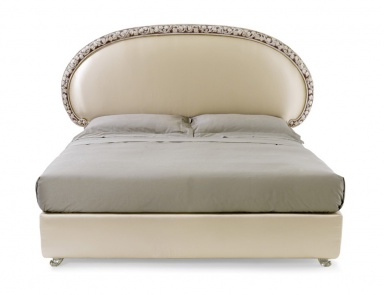 Double bed with headboard oval, Roberto Giovaninni