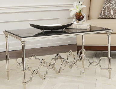 Quatrefoil coffee table, Global Views