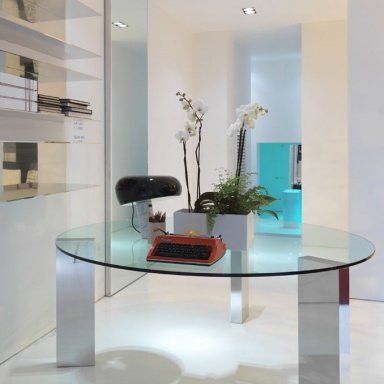 The Beam Glass Table