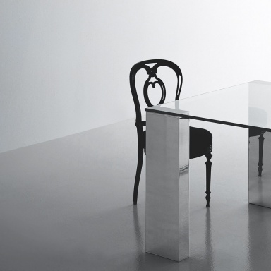 The Beam Glass Table