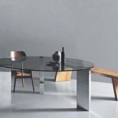 The Beam Glass Table