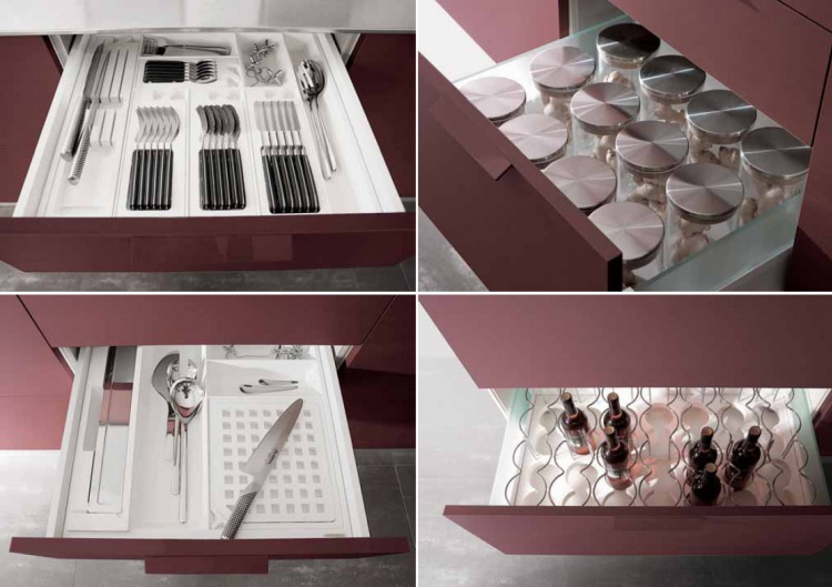 details of the collection of Atelier kitchens, Aster Cucine company