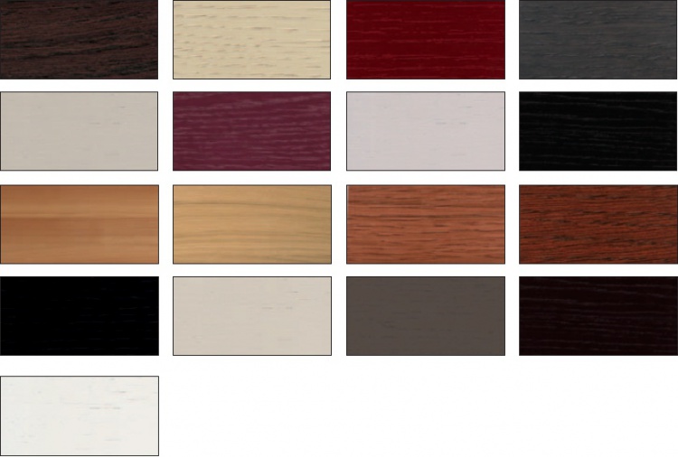 Colors of wood veneer Contempora kitchens, Aster Cucine company