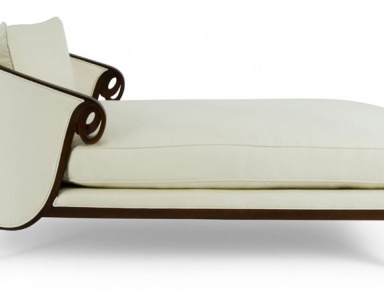 Daybed natural wood Biarritz, Christopher Guy (Harrison & Gil)