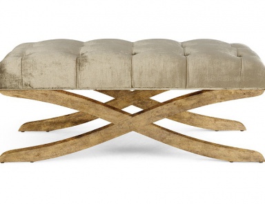 Bench with frame made from natural wood Xena, Christopher Guy (Harrison & Gil)