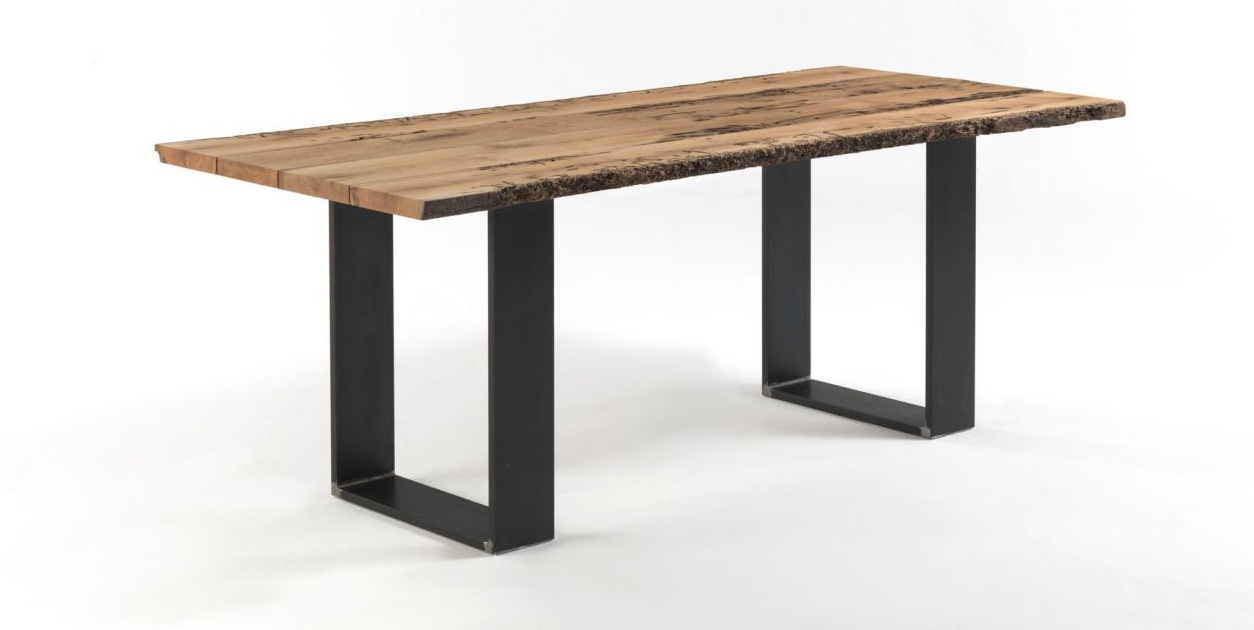 Dining table with top made of oak Newton Briccola, Riva 1920 - Luxury  furniture MR