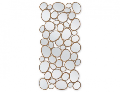 Mirror with frame made of natural wood Pebble Beach, Christopher Guy (Harrison & Gil)