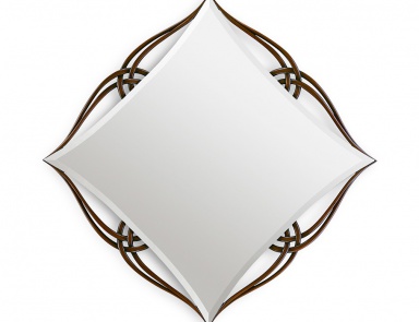 Mirror with frame made of natural wood Cloverleaf, Christopher Guy (Harrison & Gil)
