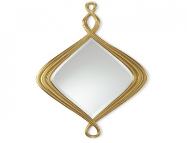 Mirror with frame made of natural wood Pirouette, Christopher Guy (Harrison & Gil)
