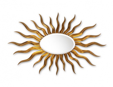 Wall mirror Elliptical sunburst, Christopher Guy (Harrison & Gil)