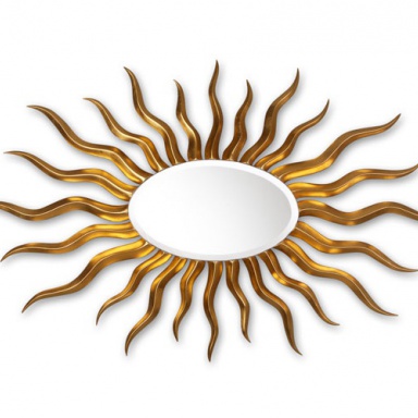 Mirror Elliptical sunburst