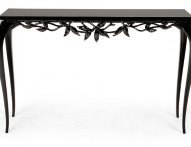 The console is natural wood Millefeuilles, Christopher Guy (Harrison & Gil)