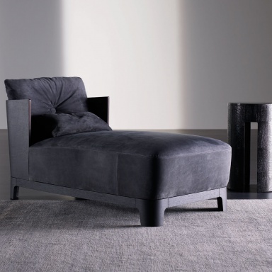 Keaton Wood Chaise Lounge