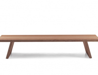 Bench made of natural wood Groove, Porro
