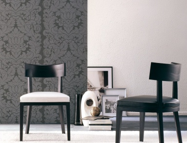 Wide chair with open back, Beatrice - Porada