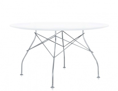 Glossy dining table, Kartell