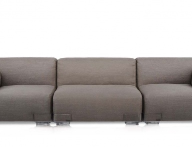Triple Plastics Duo sofa, Kartell
