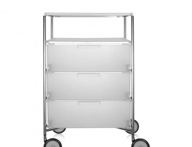 A chest of drawers with a metal frame Mobil, Kartell